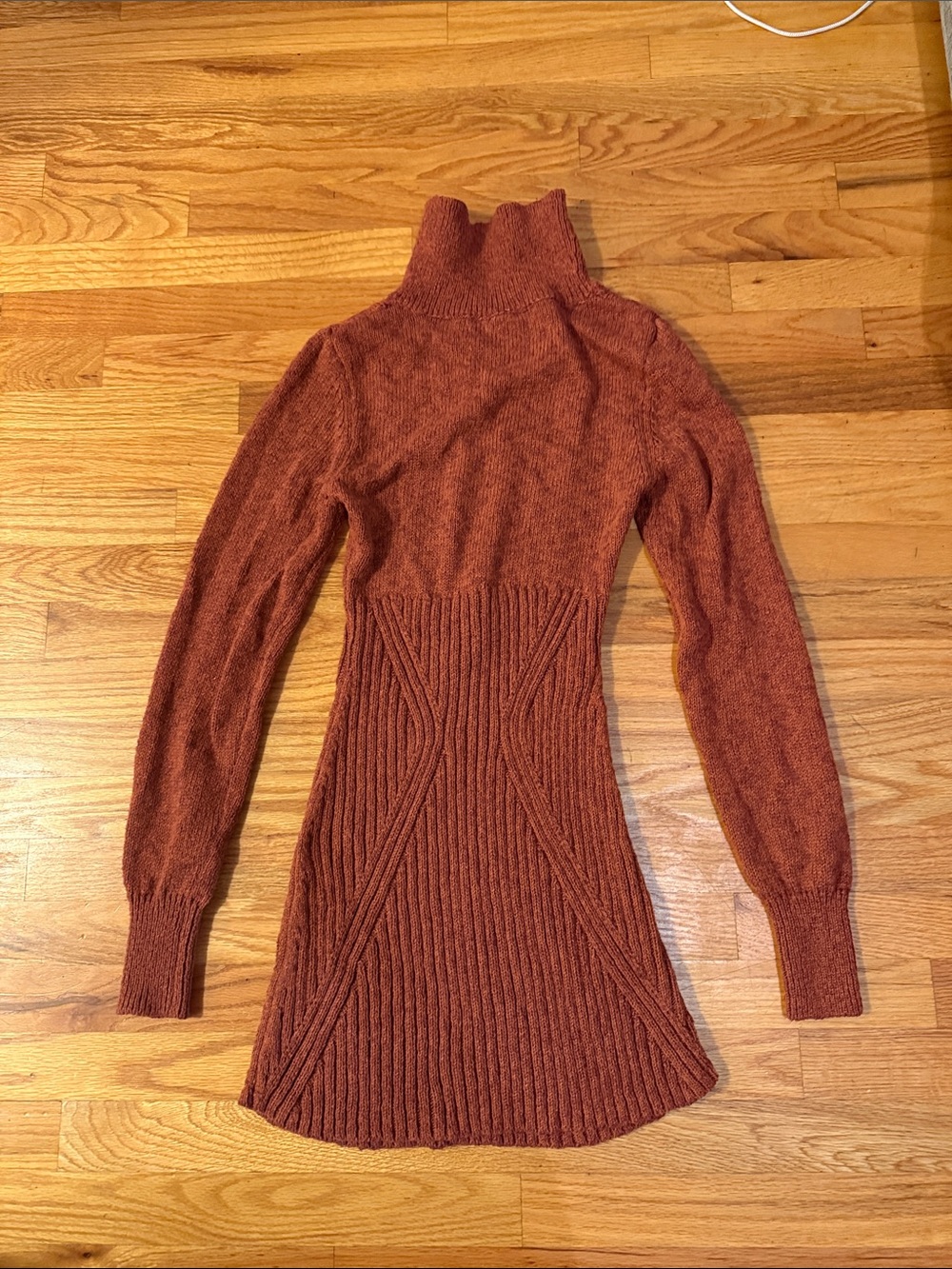 Free People Mont Blanc Zip-Up Sweater Dress - Picture 2 of 4